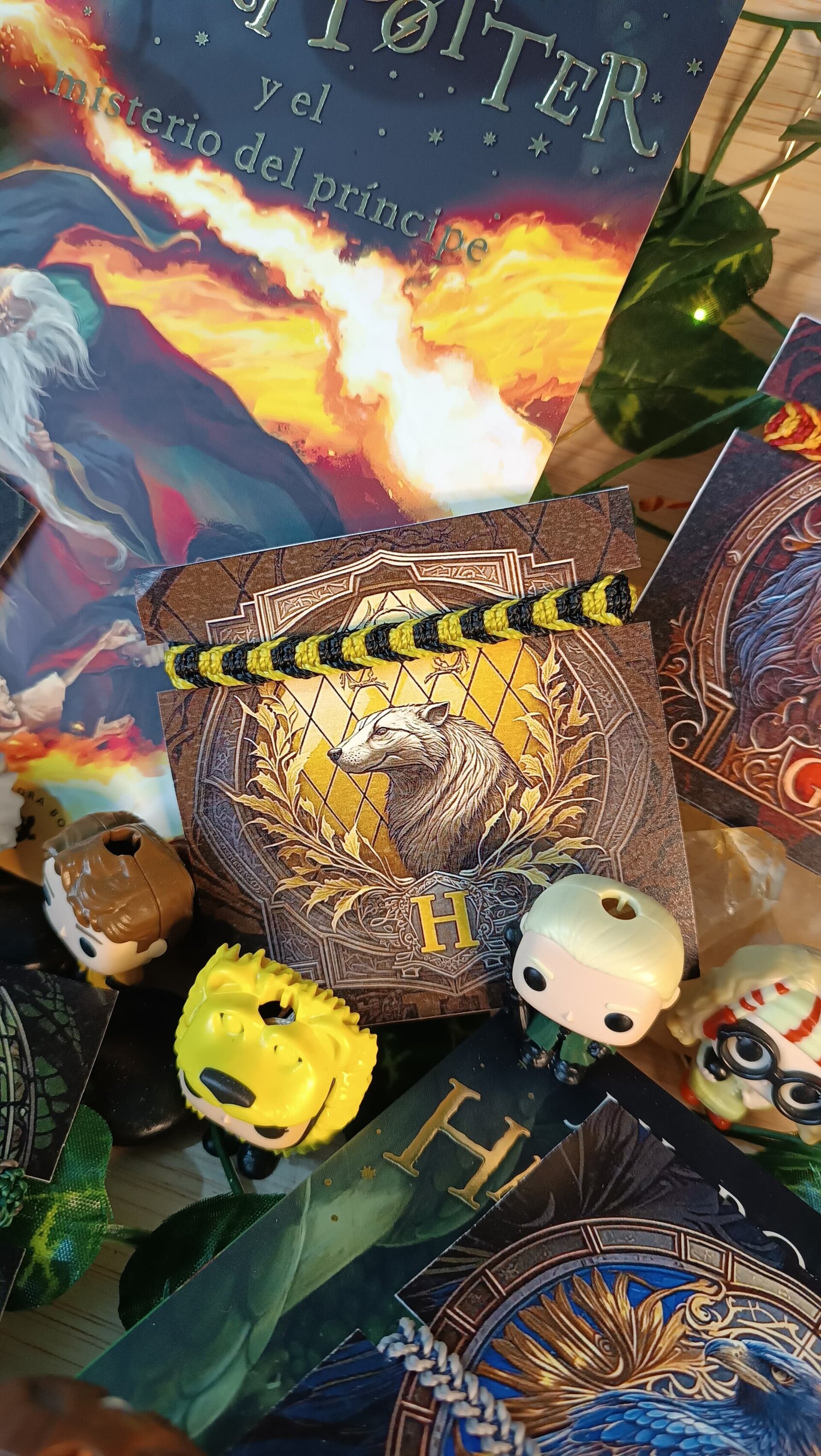 Pulseras casas de Harry Potter tejidas a mano macrame - 7