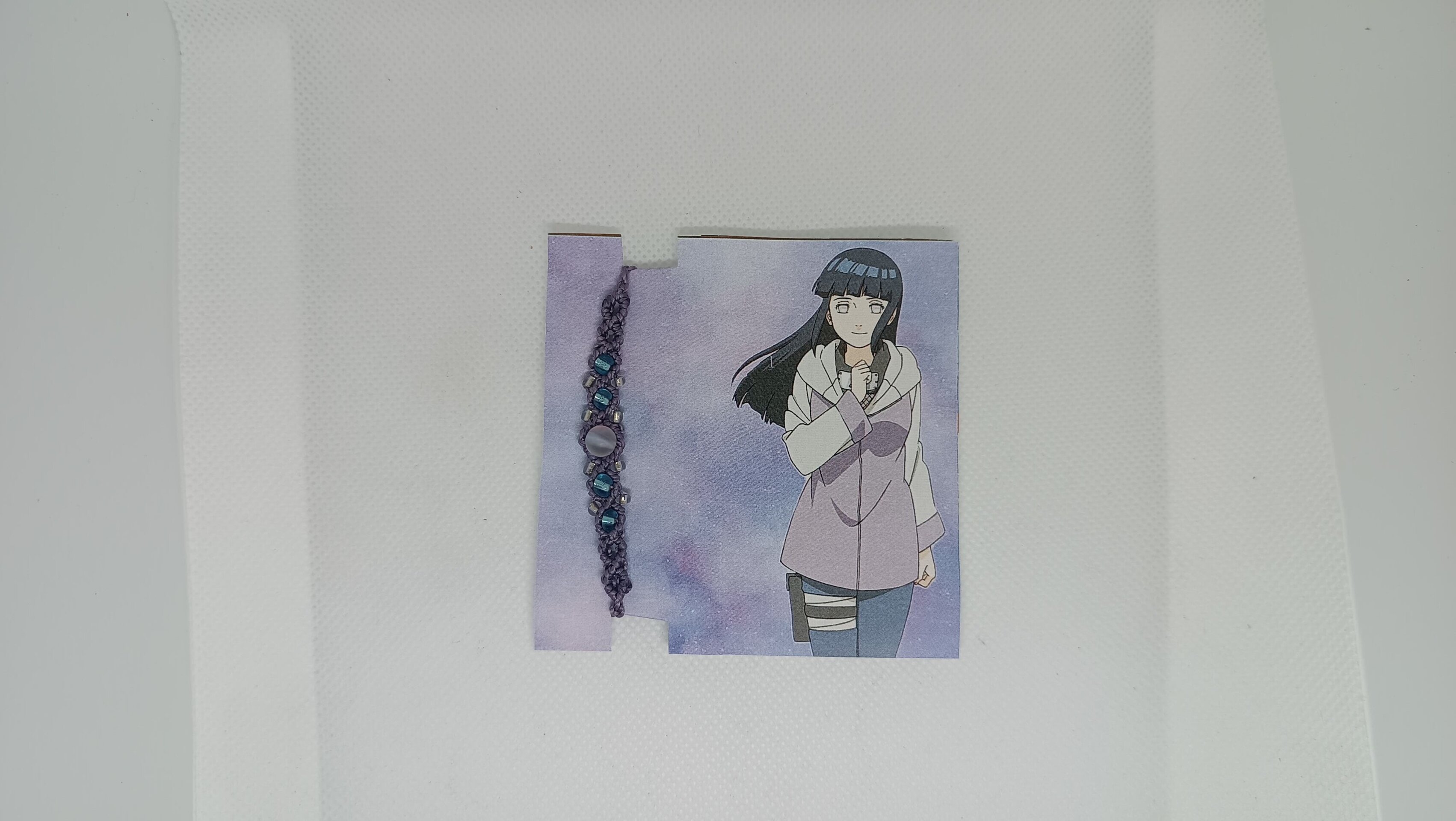 Pulseras Naruto e Hinata anime pulseras para compartir con piedra lunar - 16