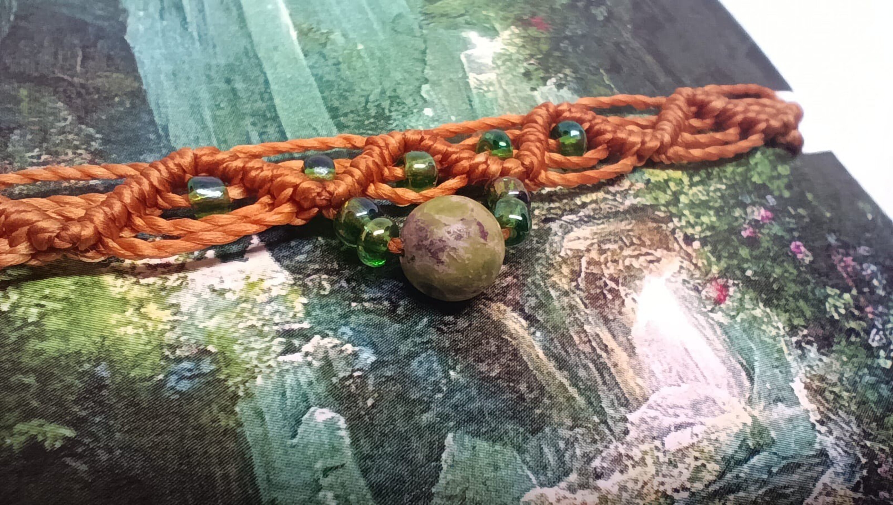 Pulseras fantasía medieval con piedras naturales y acero inoxidable - 5