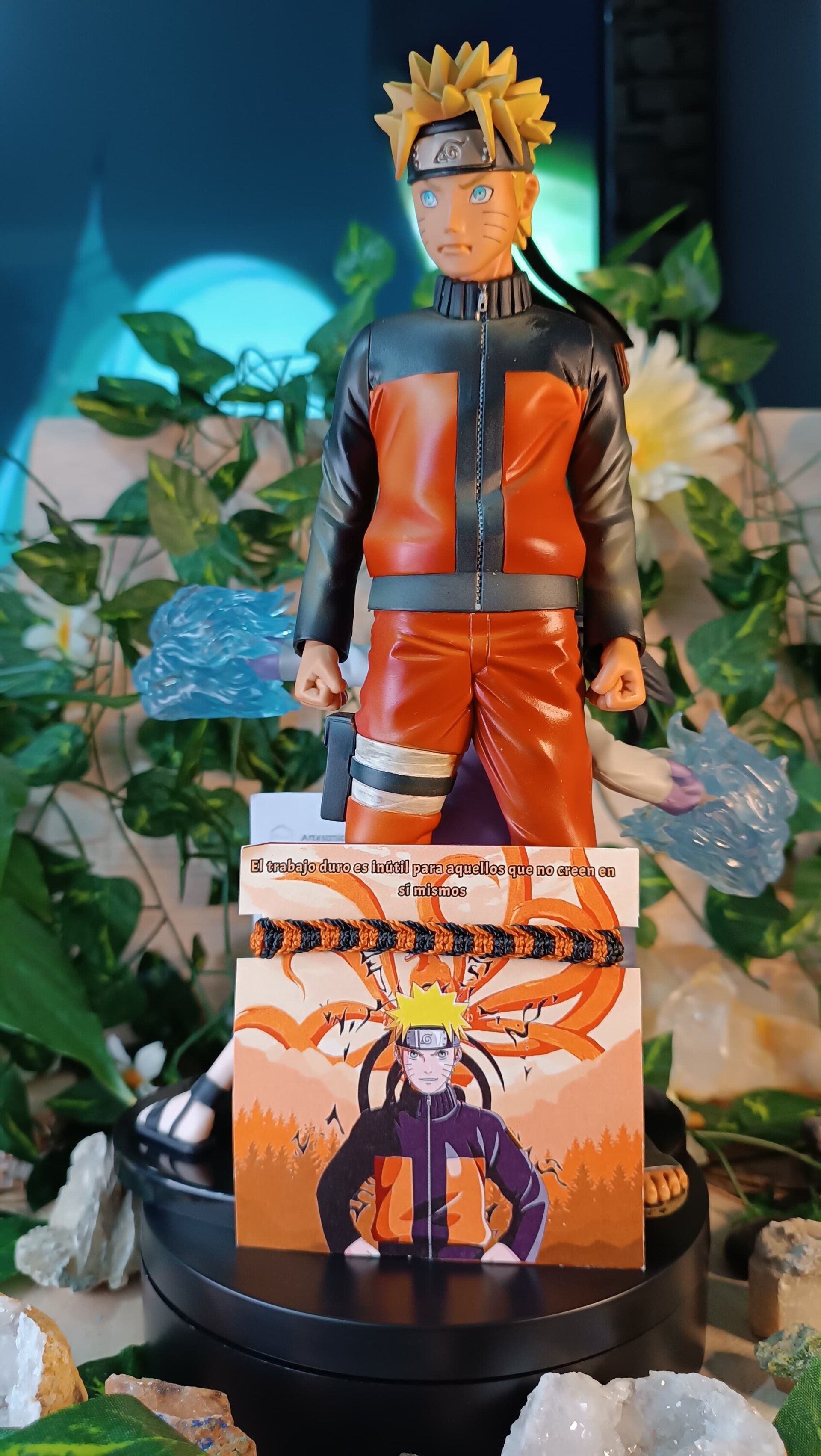 Pulseras Naruto e Hinata anime pulseras para compartir con piedra lunar - 8