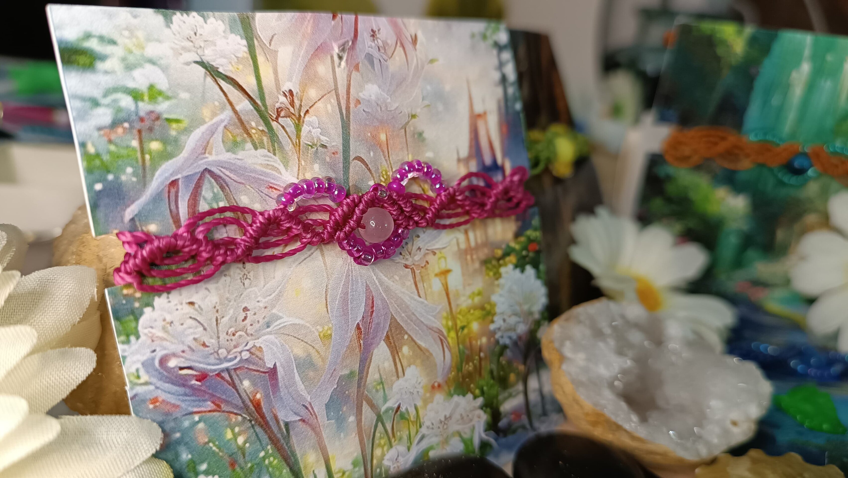 Pulseras fantasía medieval con piedras naturales y acero inoxidable - 3