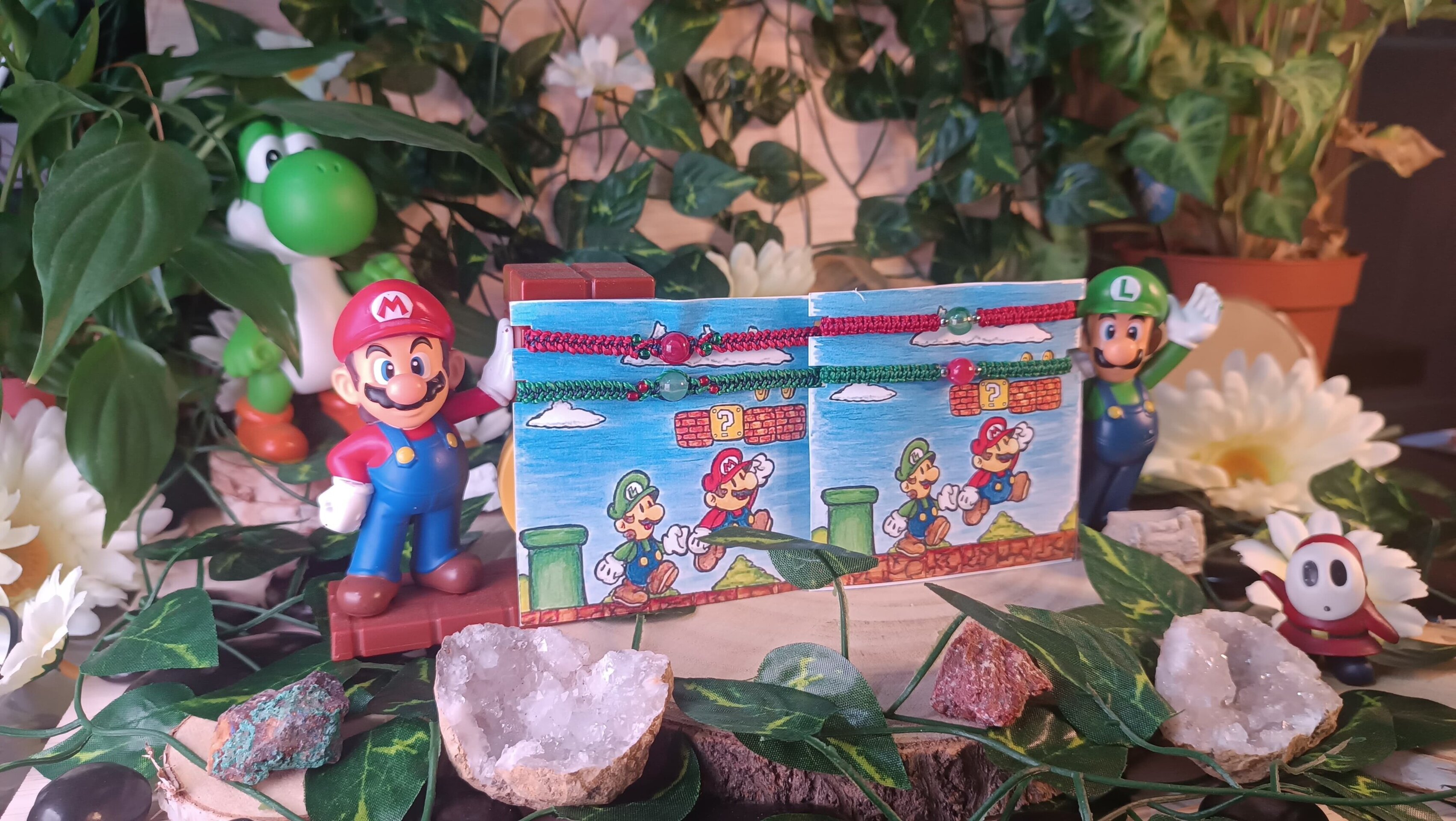 Pulseras Mario Bross Mario y Luigi nintento pulseras para compartir - 2