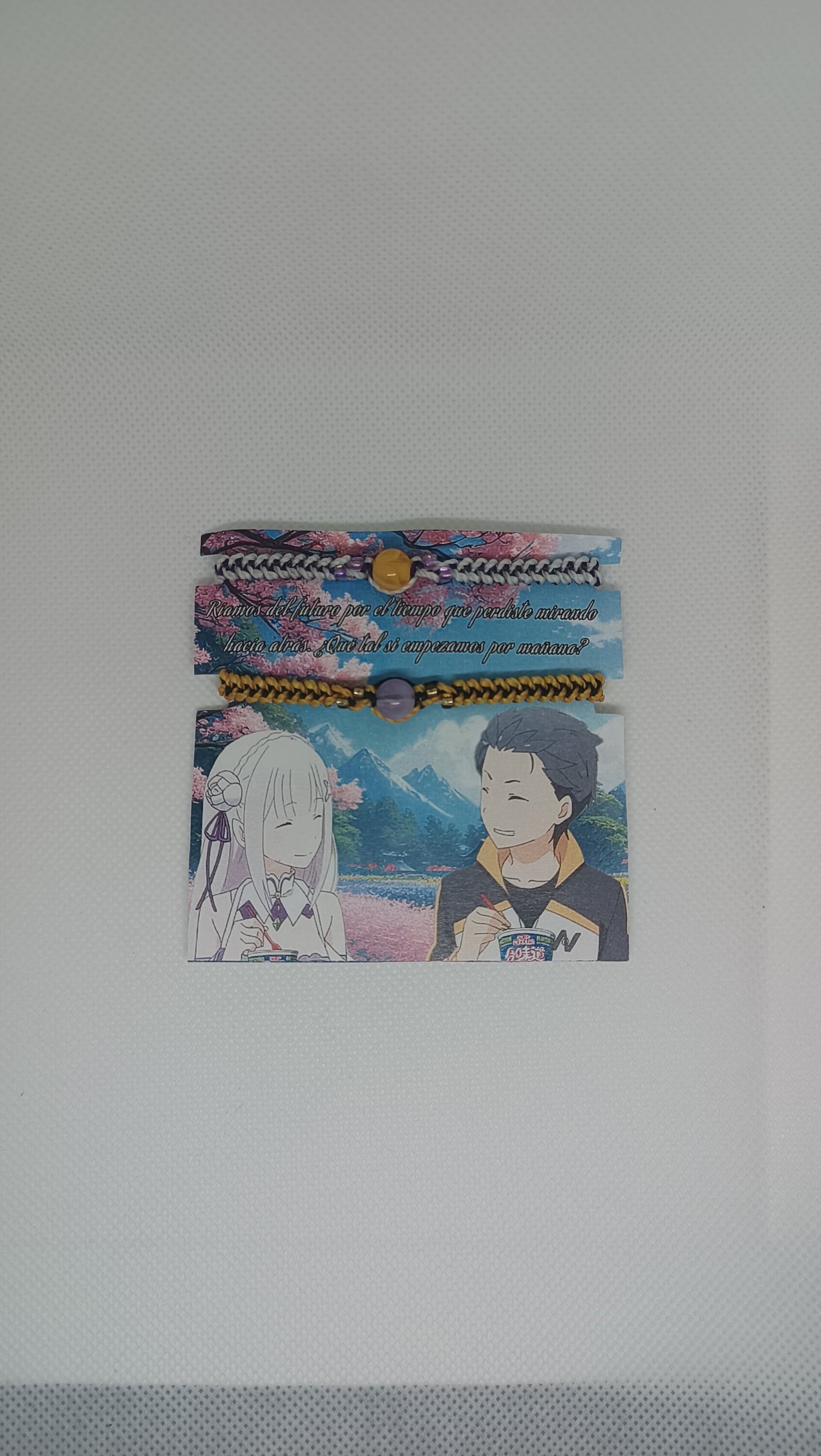Pulseras Anime, Re;zero Emilia y Subaru - 5