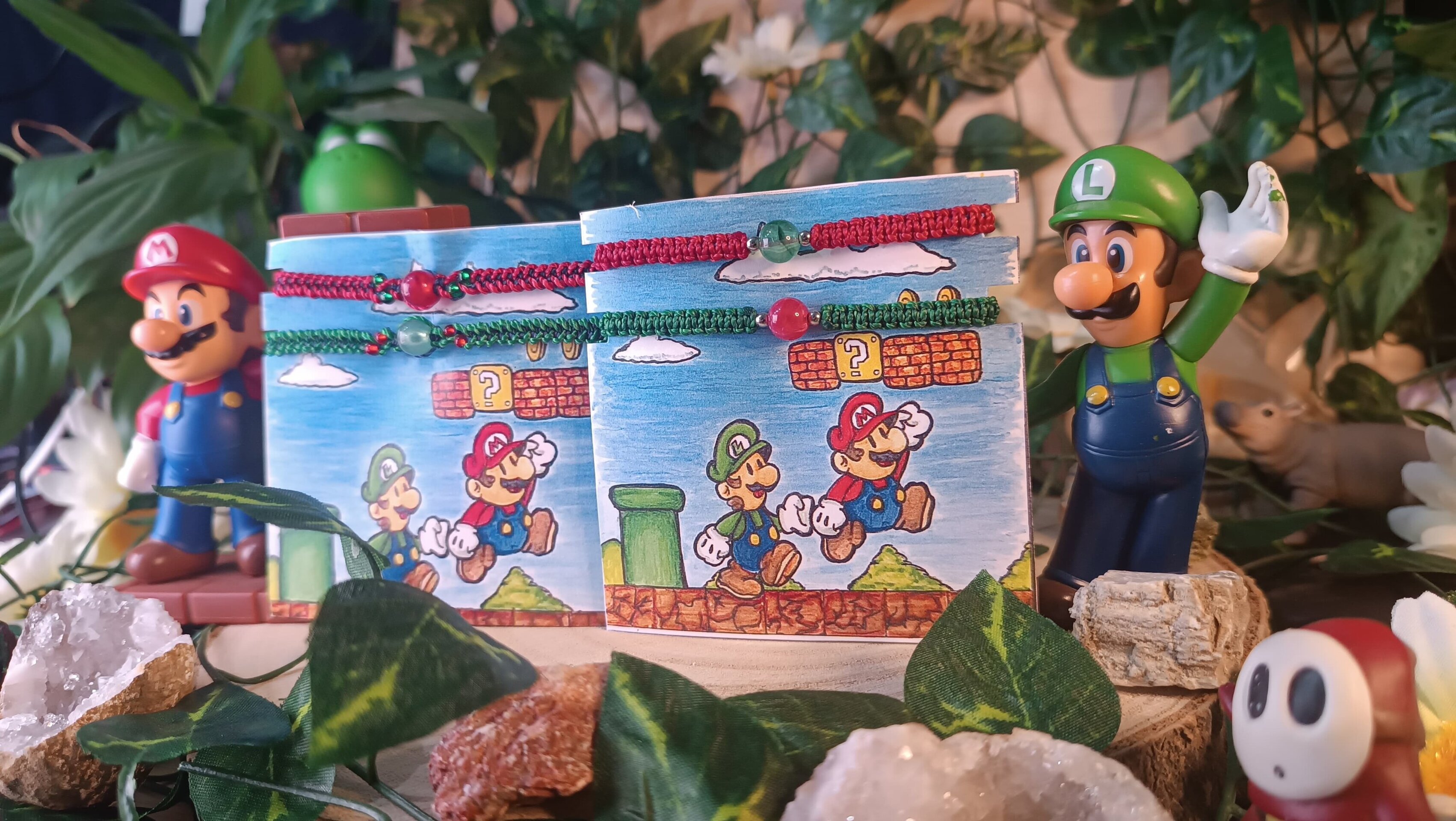 Pulseras Mario Bross Mario y Luigi nintento pulseras para compartir - 4