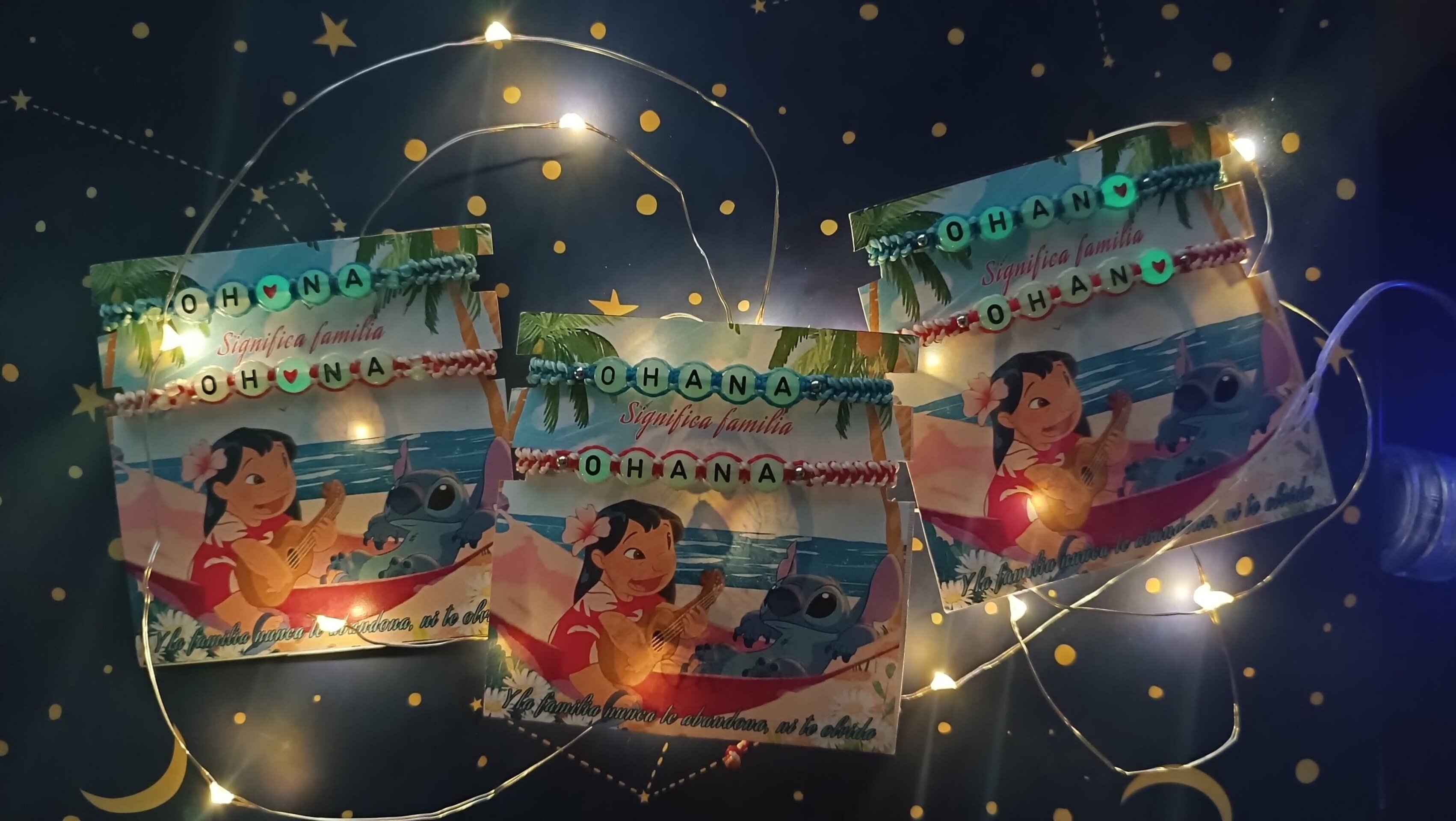 Pulseras Lilo y Stitch disney OHANA pulseras para compartir - 2
