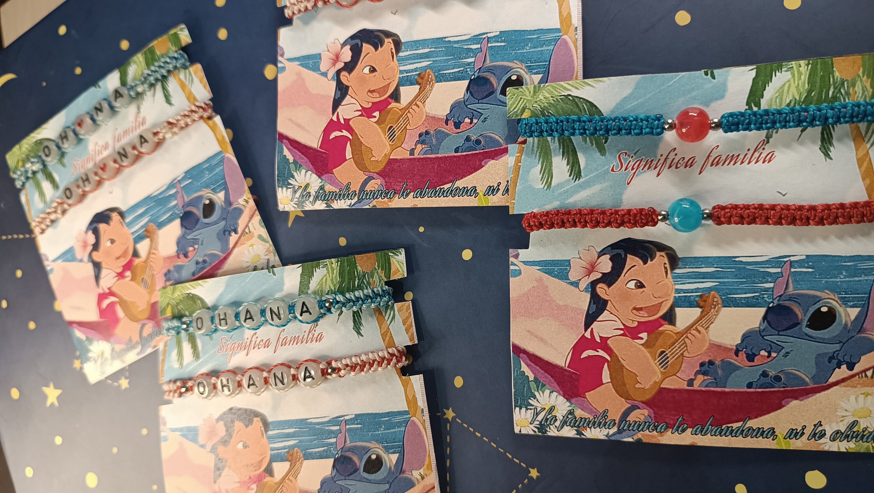 Pulseras Lilo y Stitch disney OHANA pulseras para compartir - 5