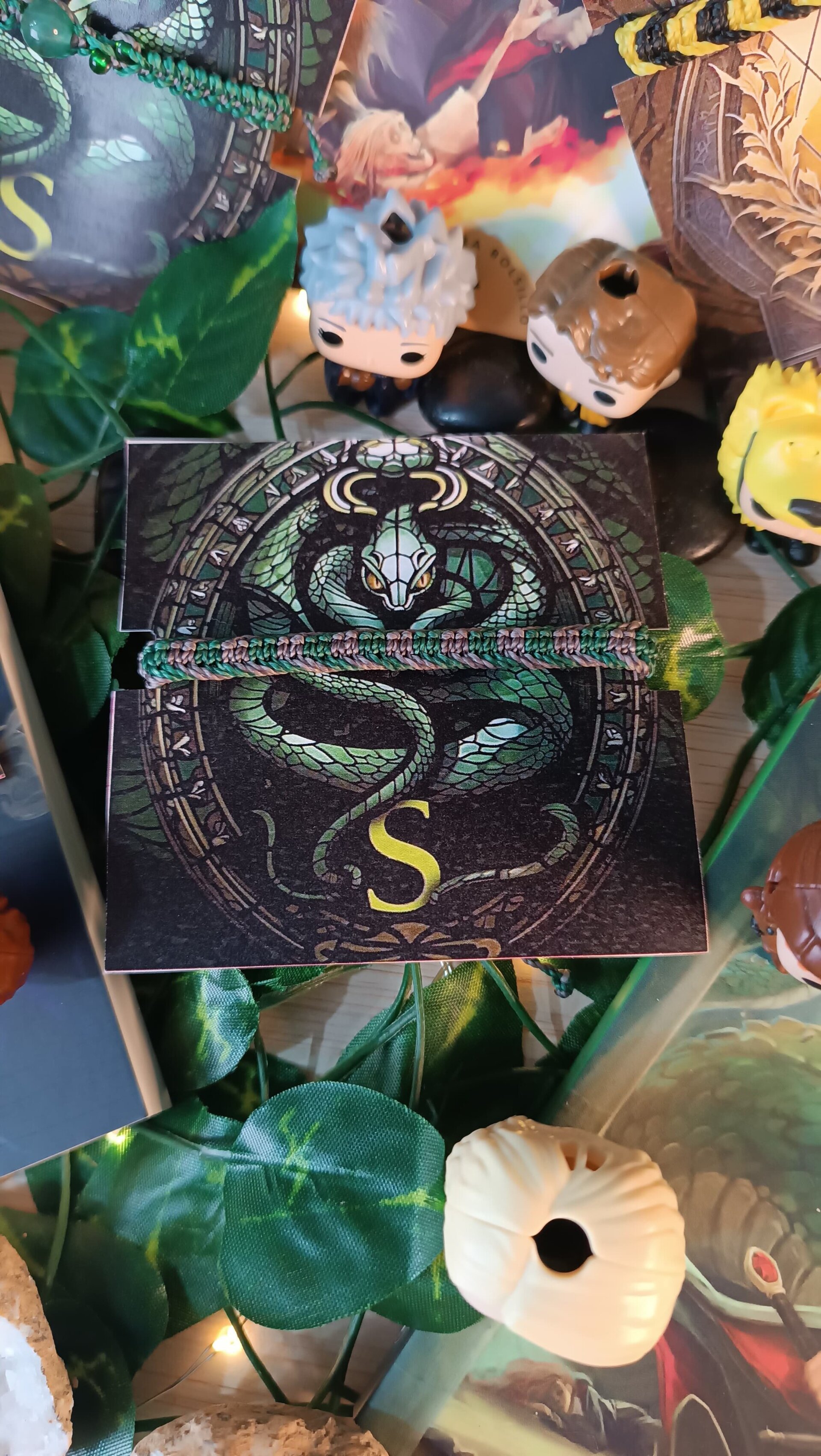 Pulseras casas de Harry Potter tejidas a mano macrame - 5