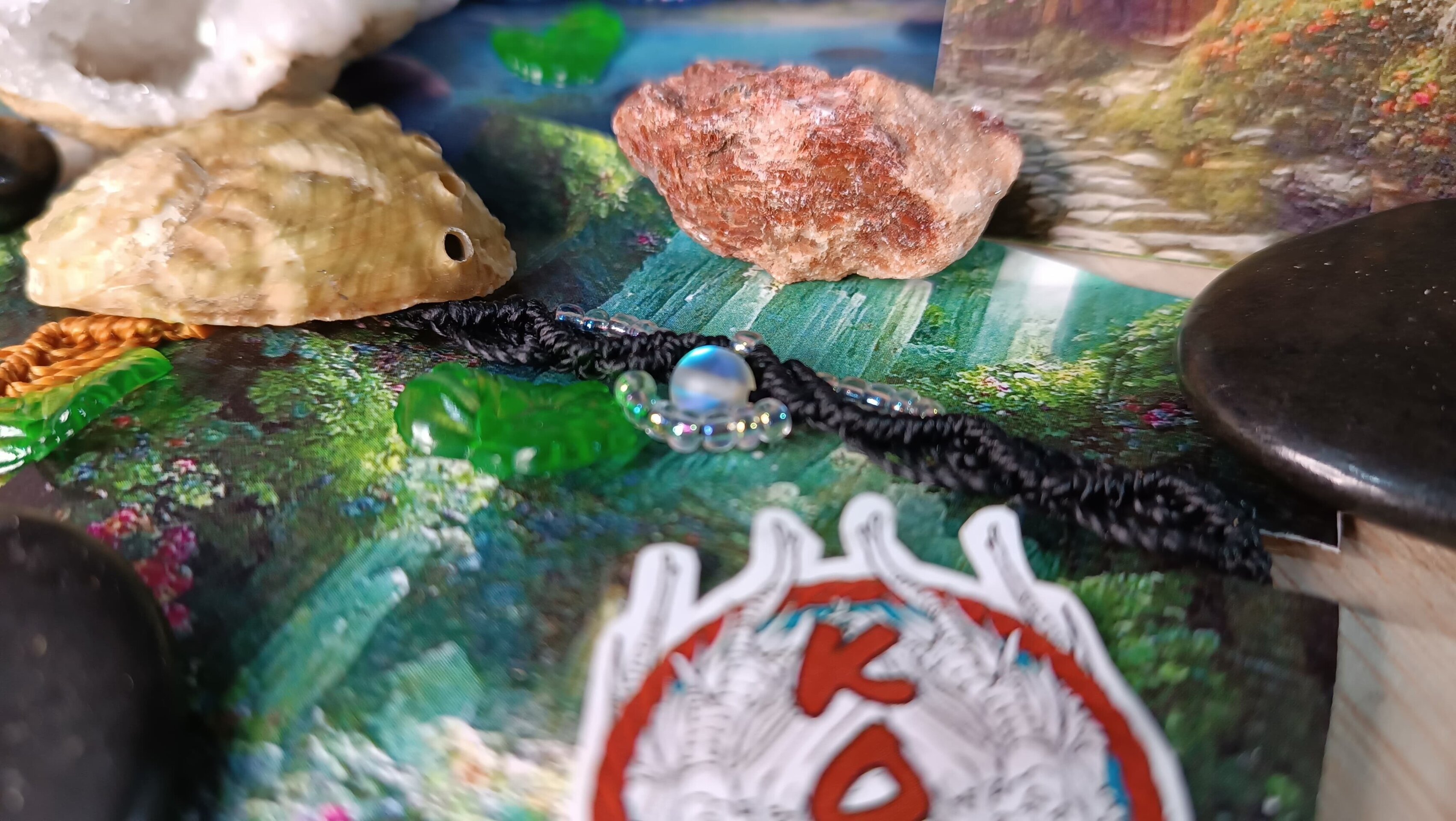 Pulseras fantasía medieval con piedras naturales y acero inoxidable - 8