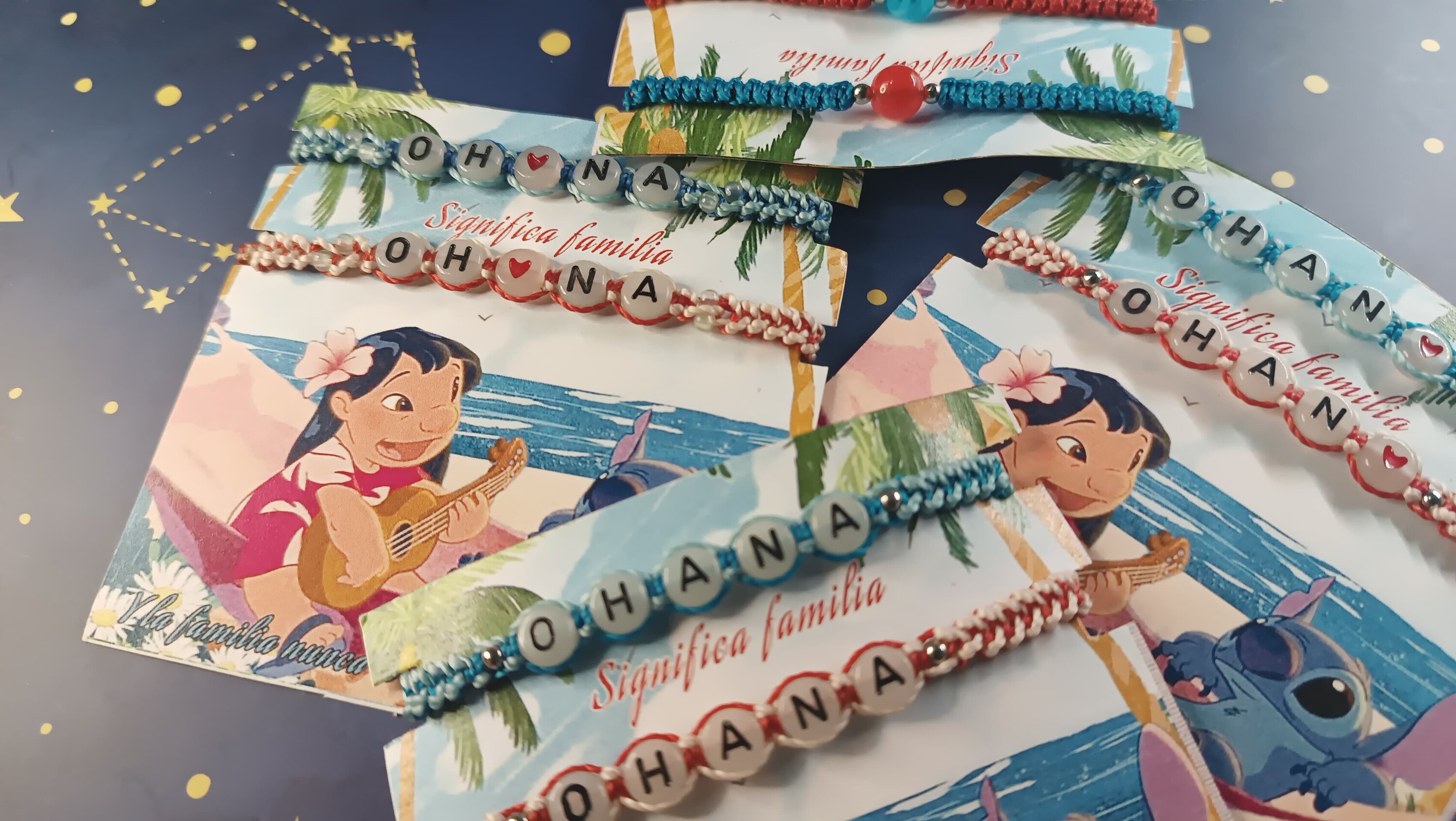 Pulseras Lilo y Stitch disney OHANA pulseras para compartir - 3
