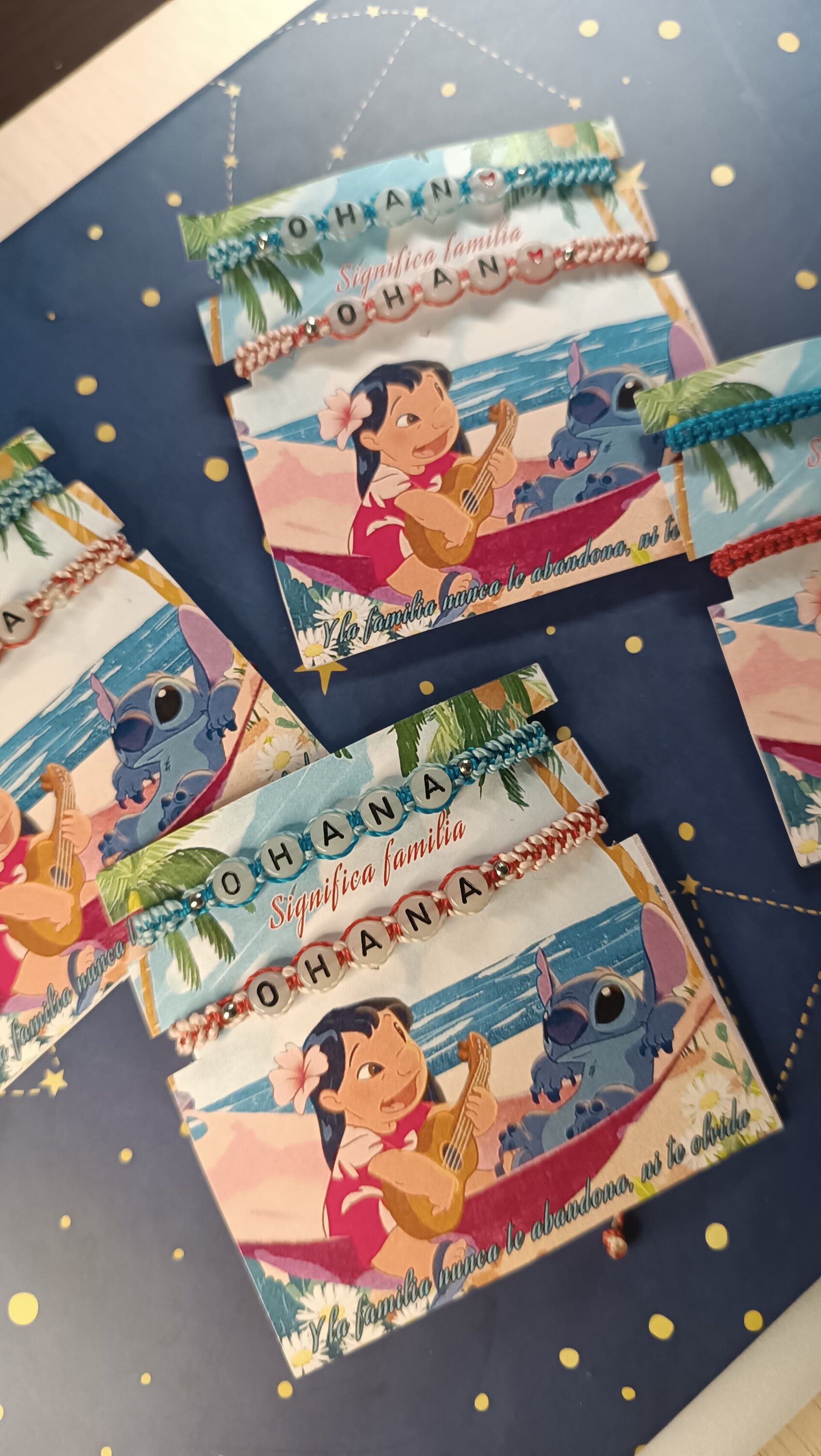 Pulseras Lilo y Stitch disney OHANA pulseras para compartir - 11