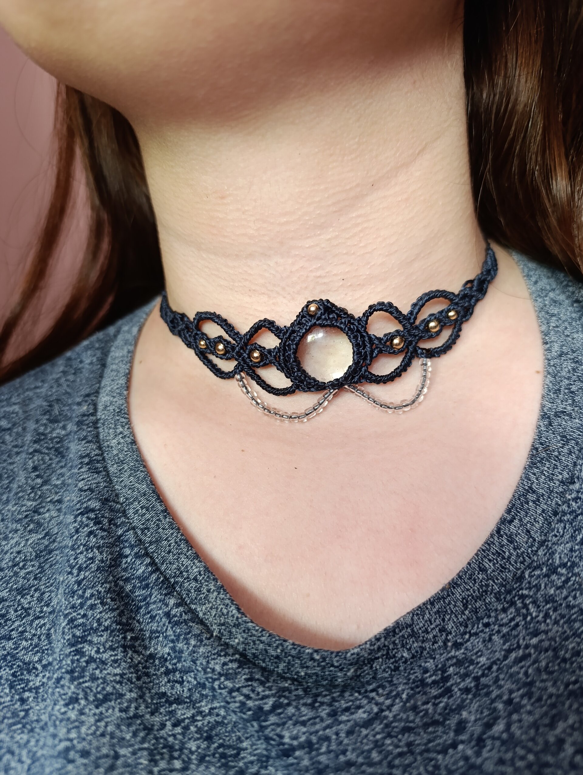 Gargantilla/Choker macramé - 5