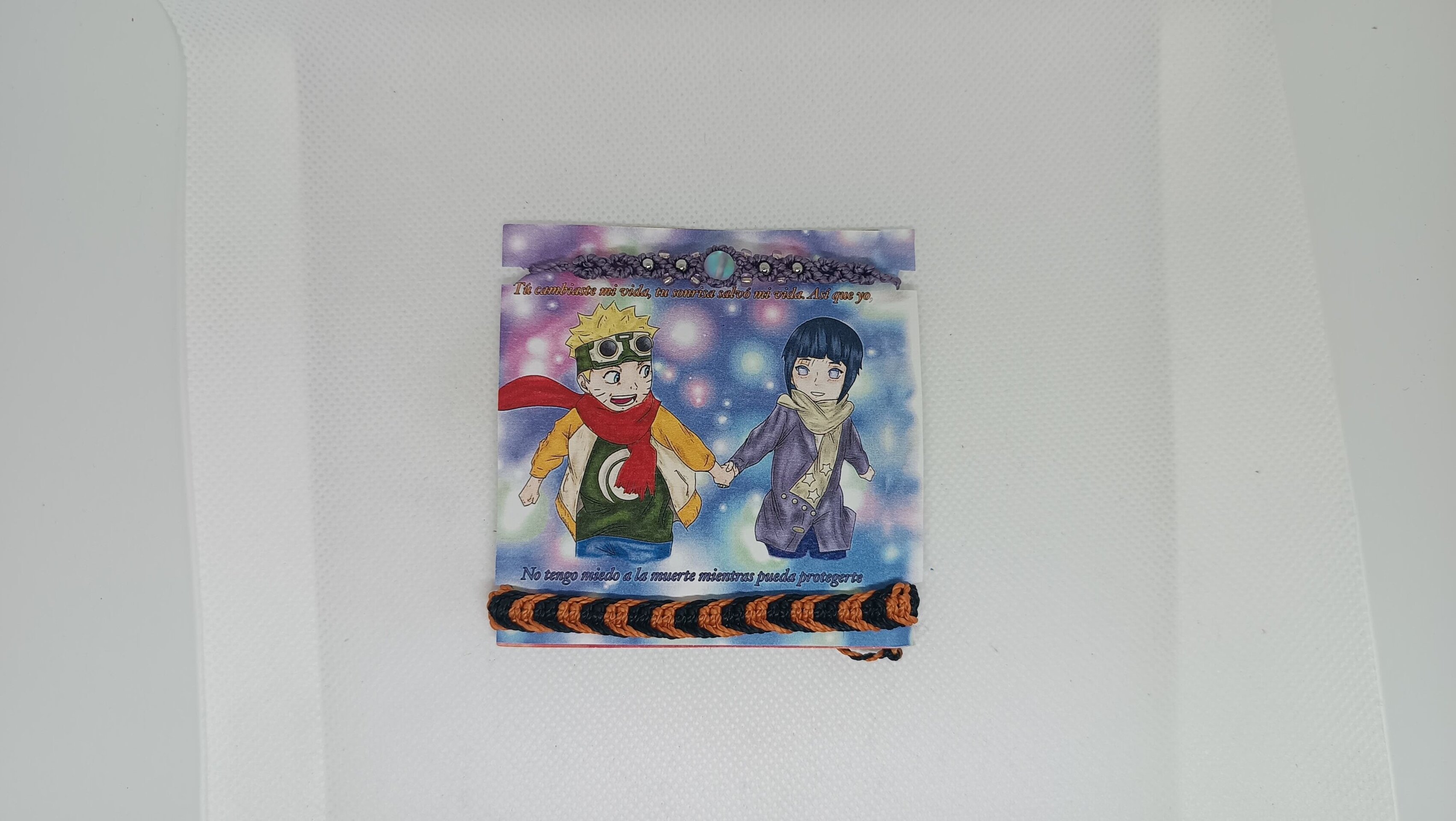 Pulseras Naruto e Hinata anime pulseras para compartir con piedra lunar - 10