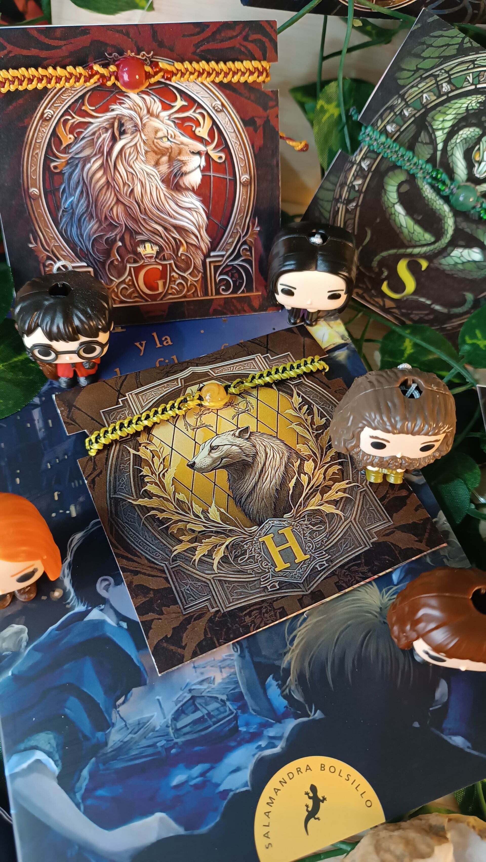 Pulseras casas de Harry Potter tejidas a mano macrame - 6