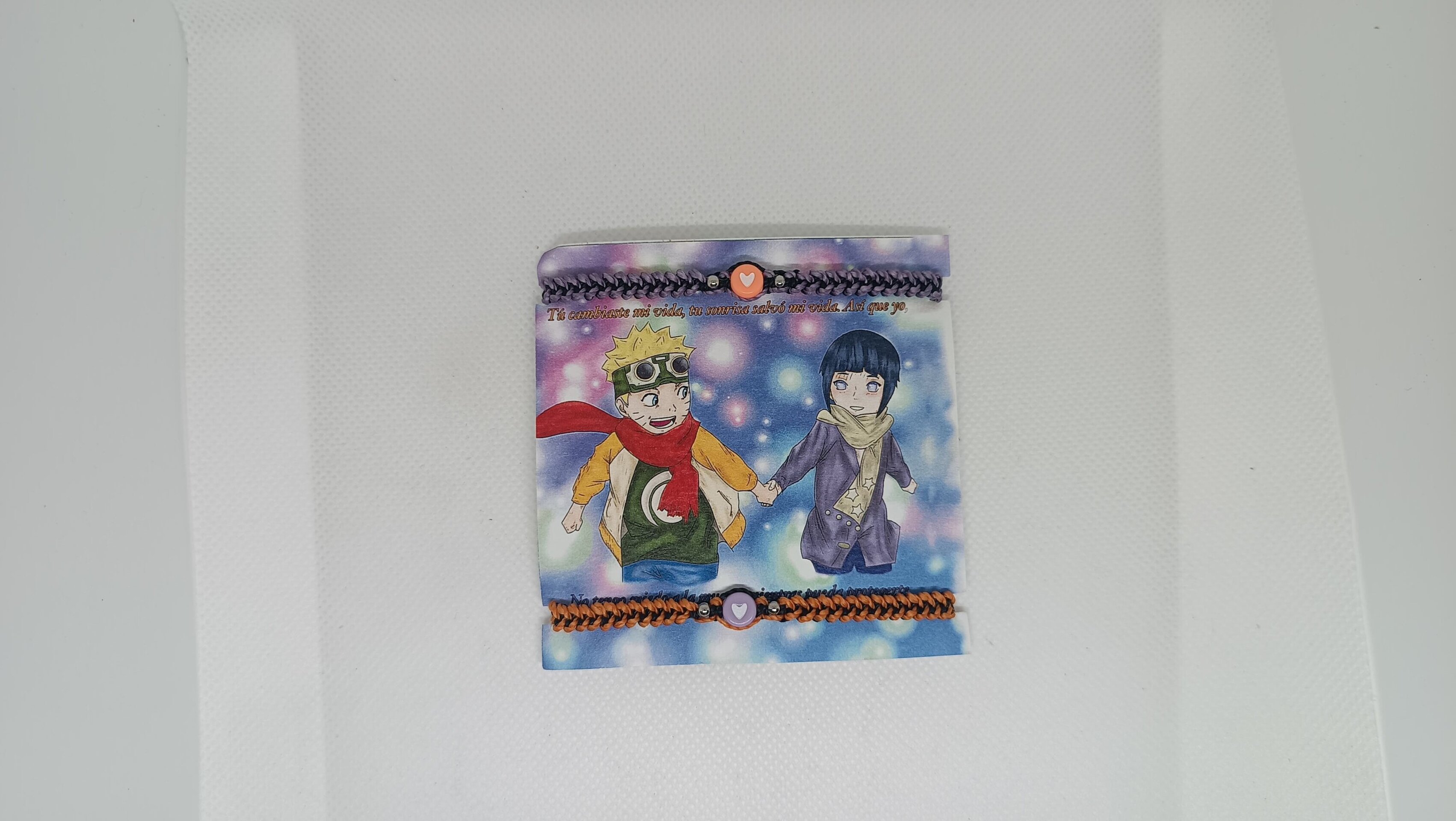 Pulseras Naruto e Hinata anime pulseras para compartir con piedra lunar - 12