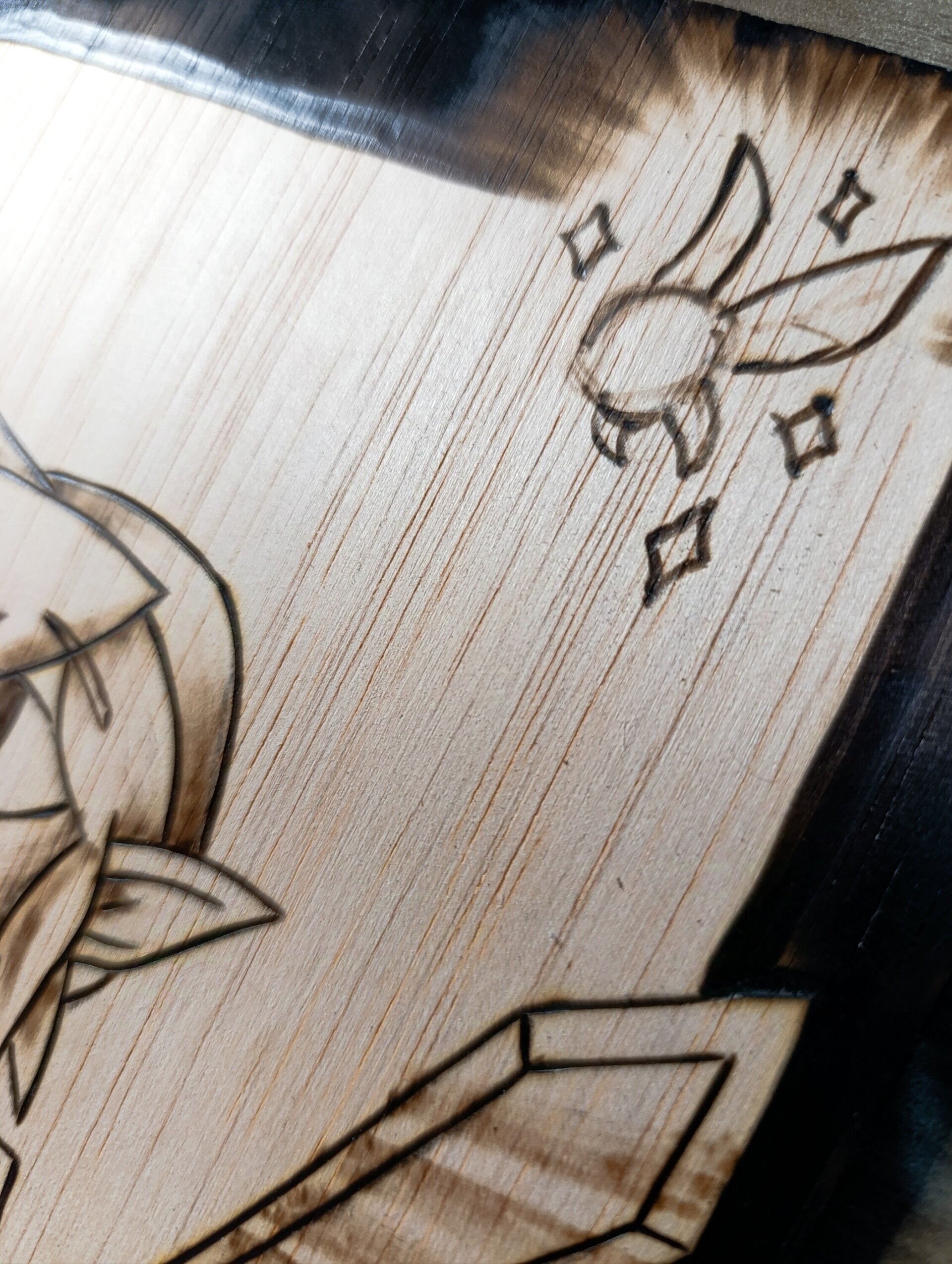 Cuadro pirograbado Zelda, link - 4