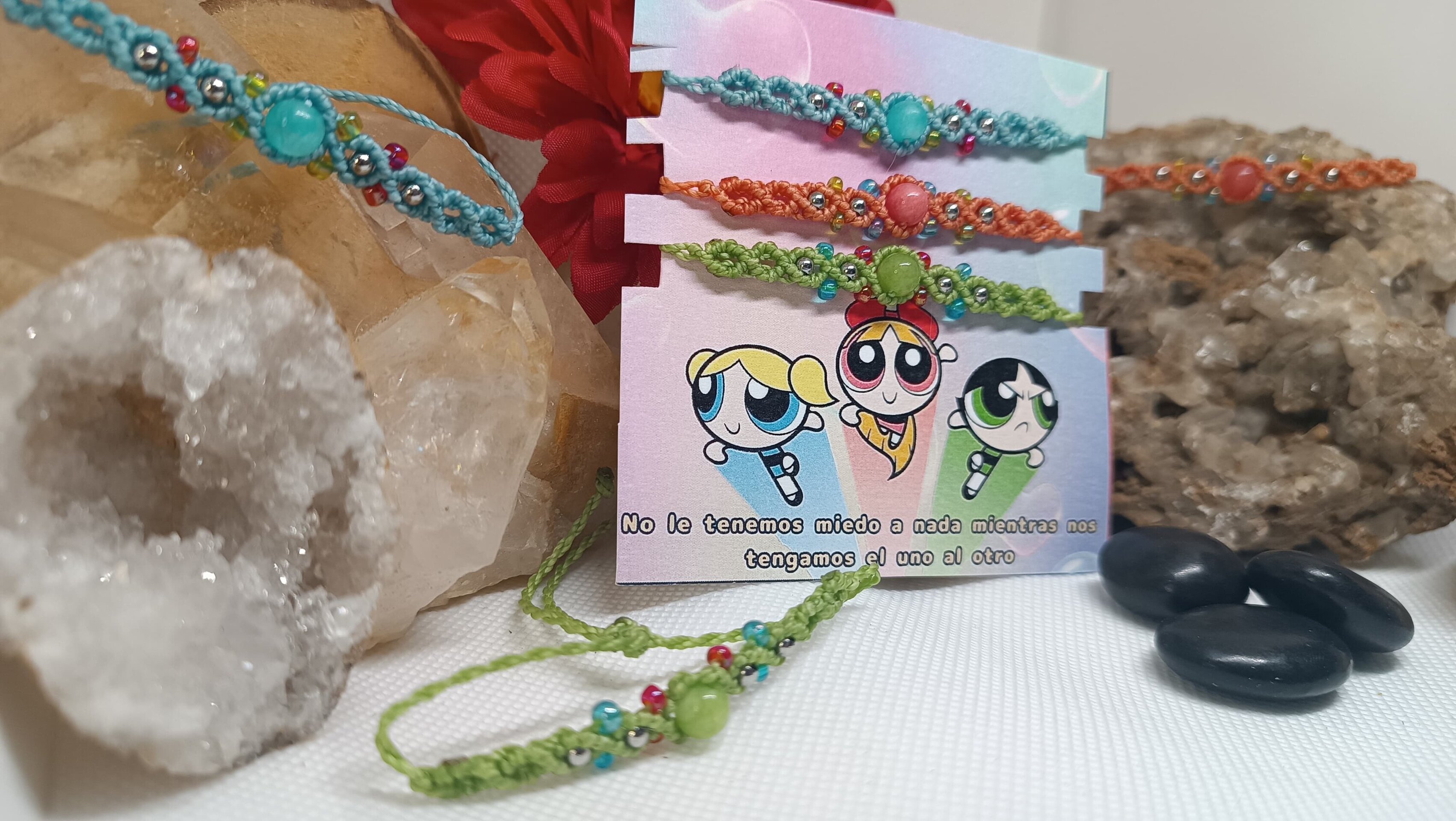 Pulseras Super nenas con piedras preciosas naturales para compartir - 4