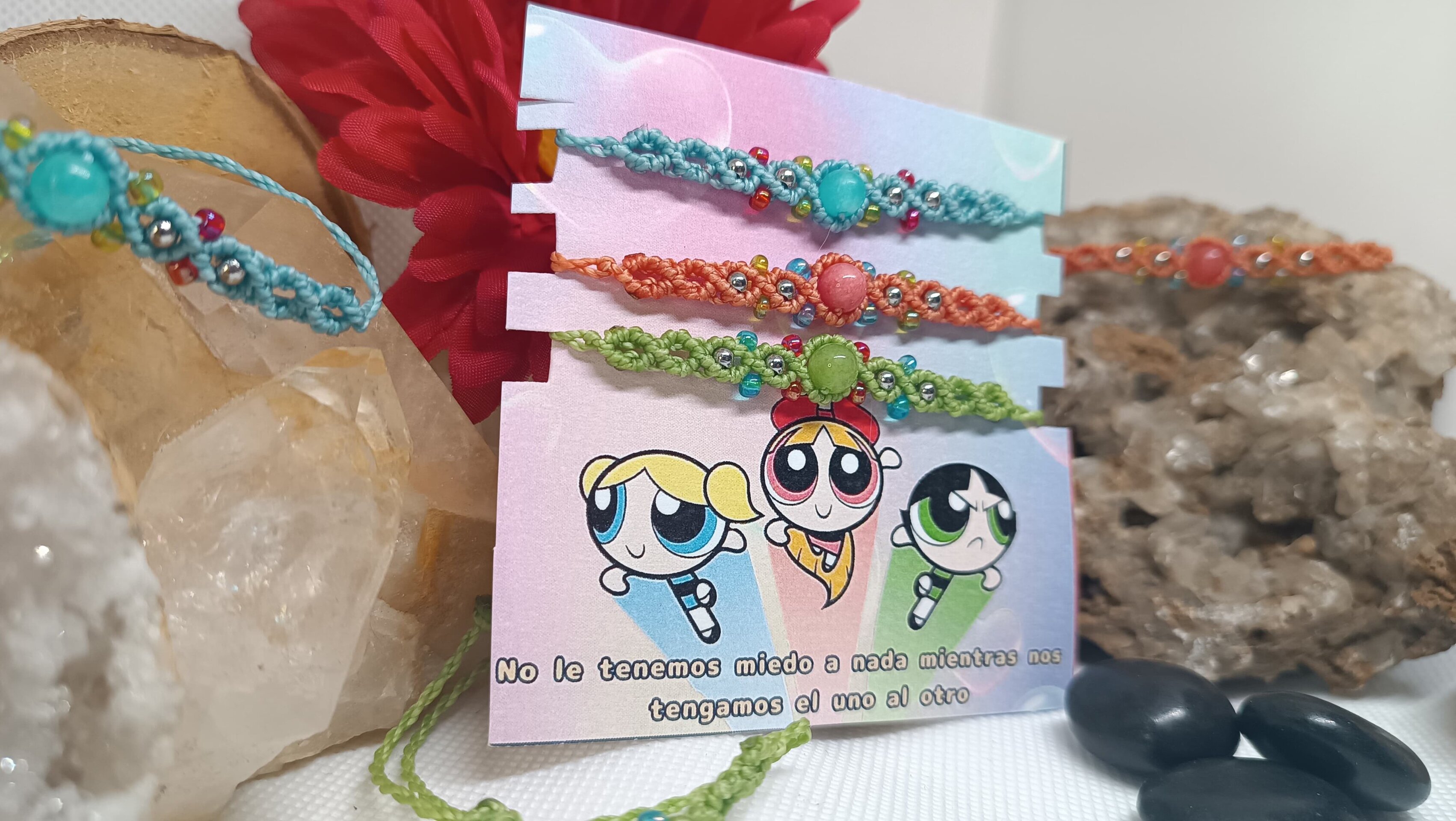 Pulseras Super nenas con piedras preciosas naturales para compartir - 5