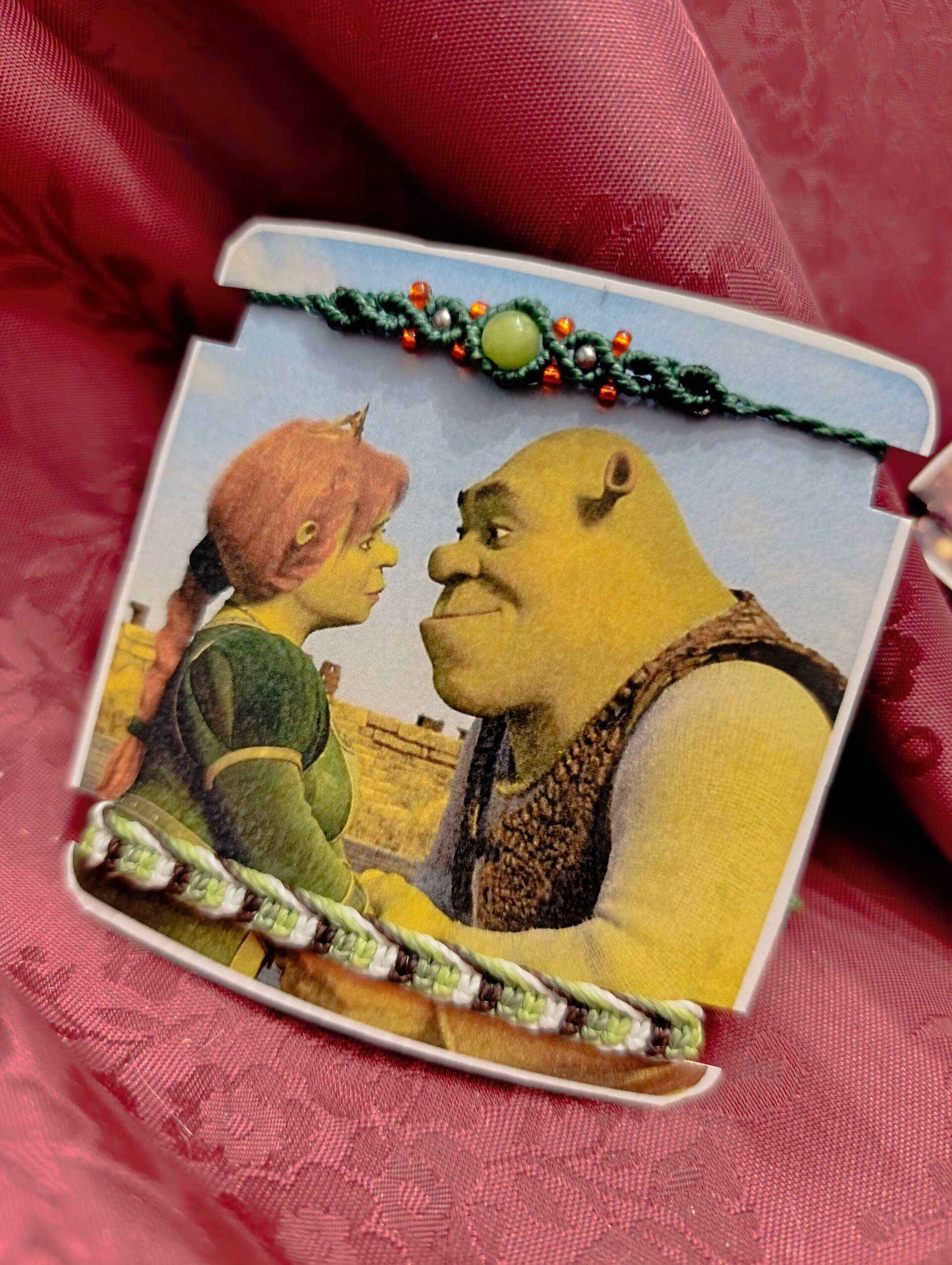 Pareja de pulseras Fiona y Shrek - 1