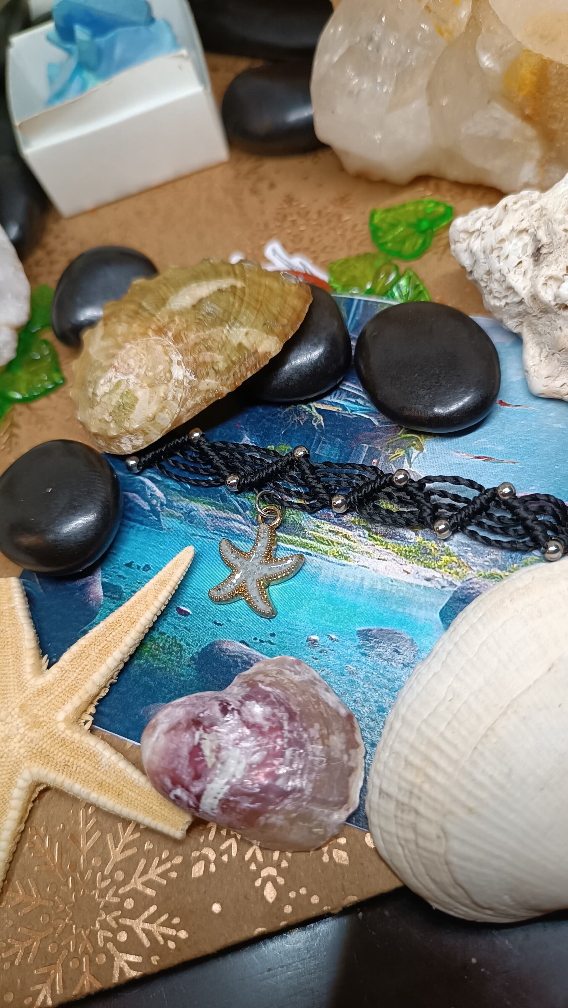 Pulseras fantasía medieval con piedras naturales y acero inoxidable - 9