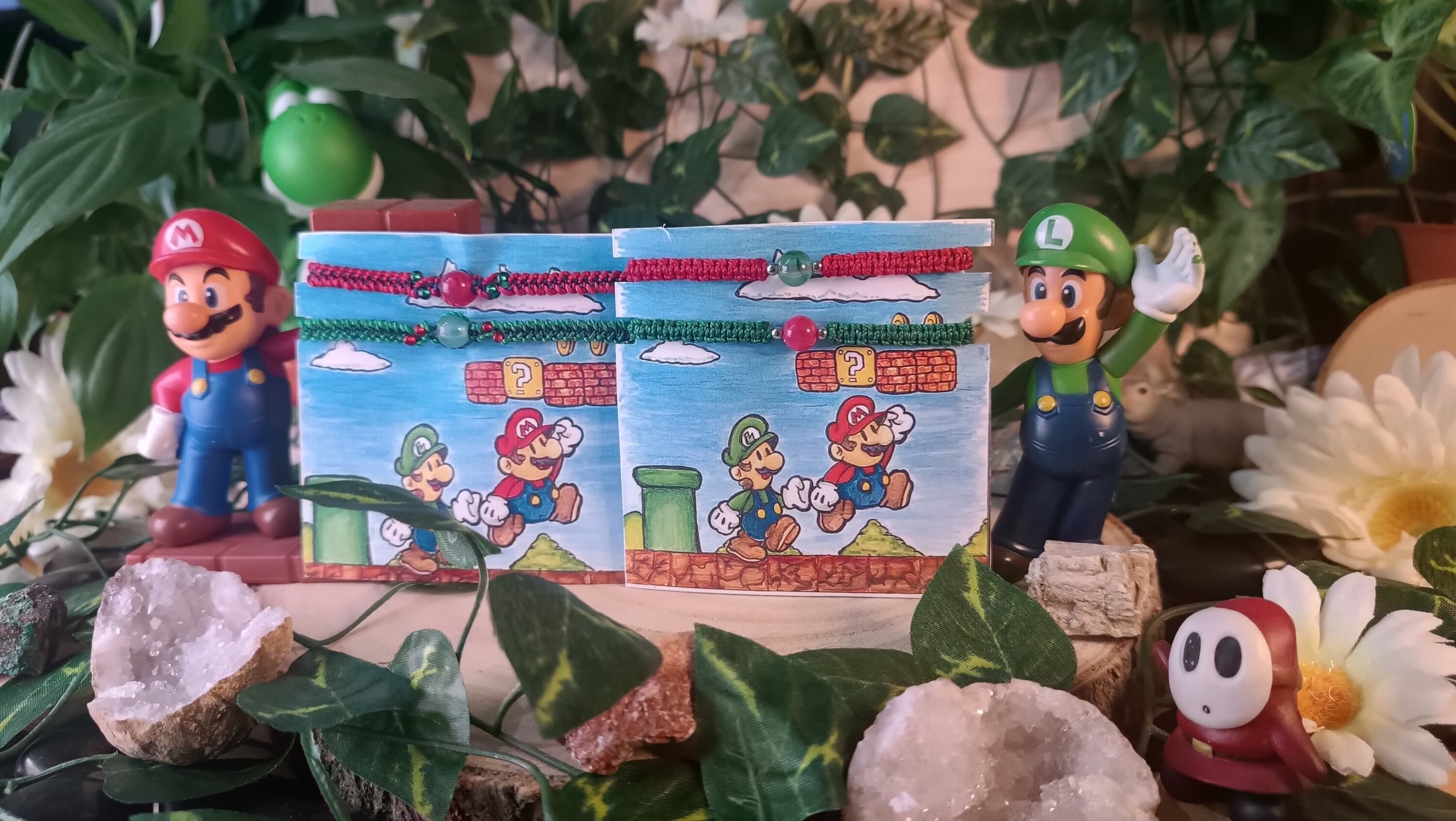 Pulseras Mario Bross Mario y Luigi nintento pulseras para compartir - 3