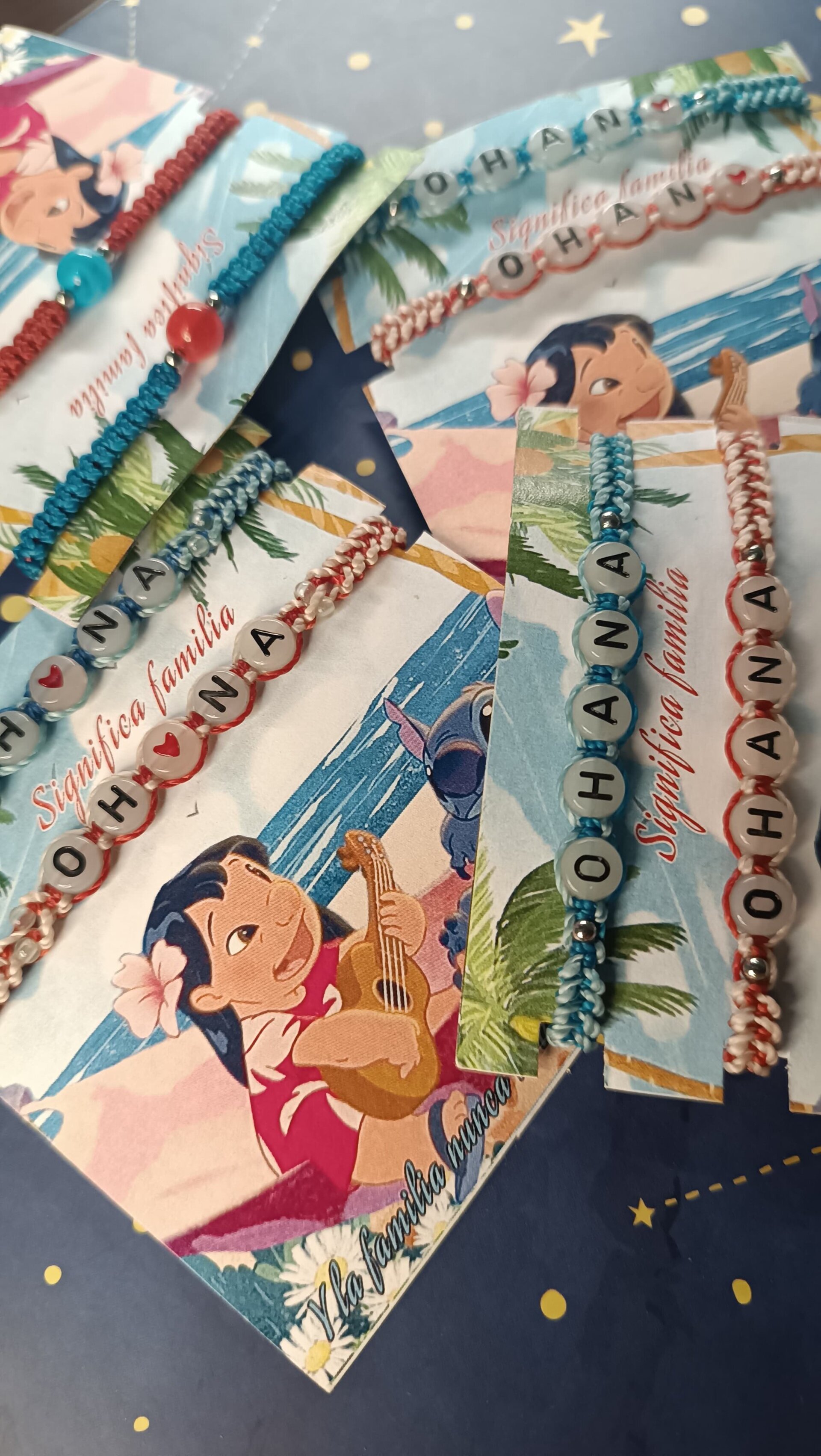 Pulseras Lilo y Stitch disney OHANA pulseras para compartir - 6