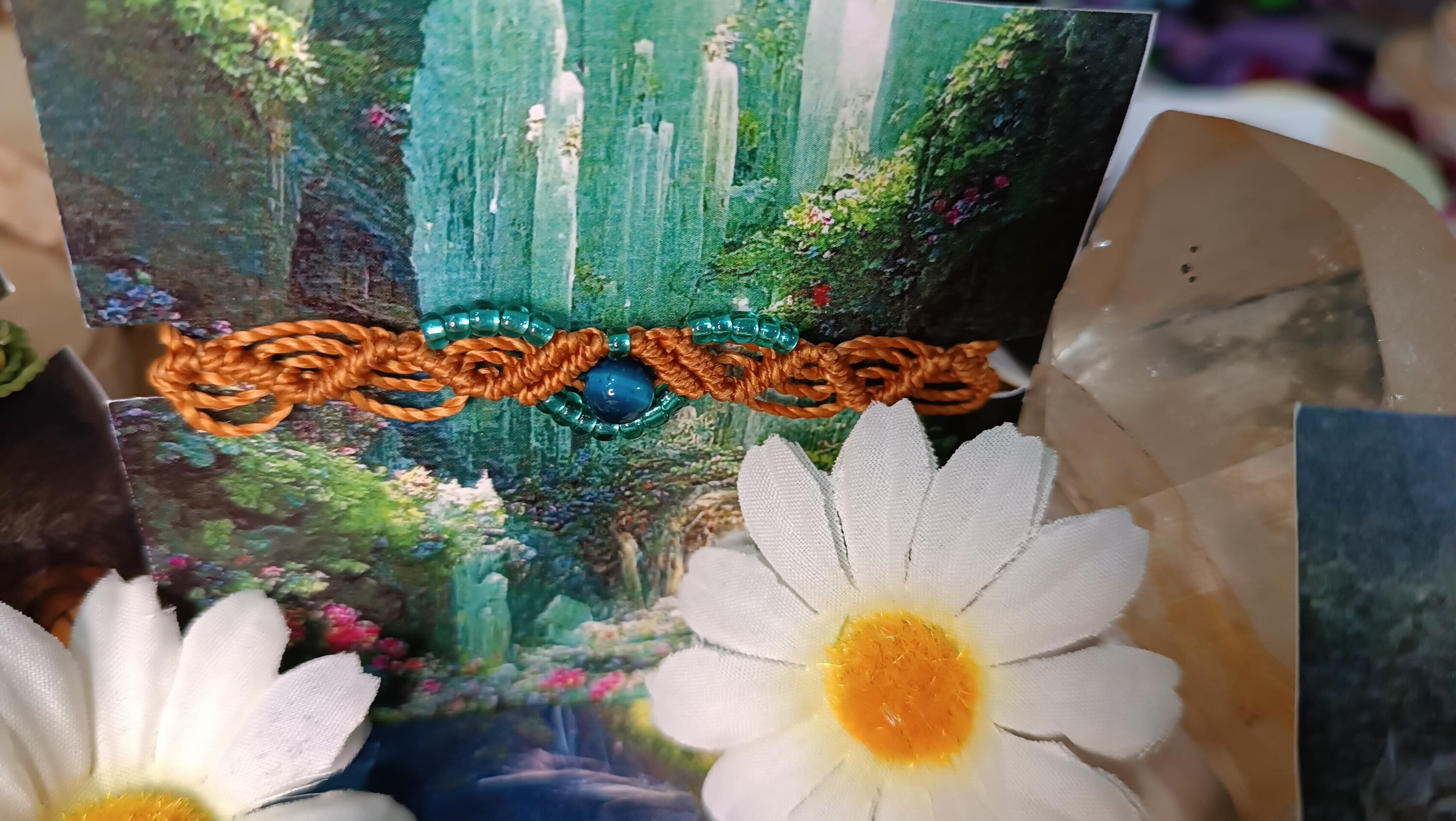 Pulseras fantasía medieval con piedras naturales y acero inoxidable - 4