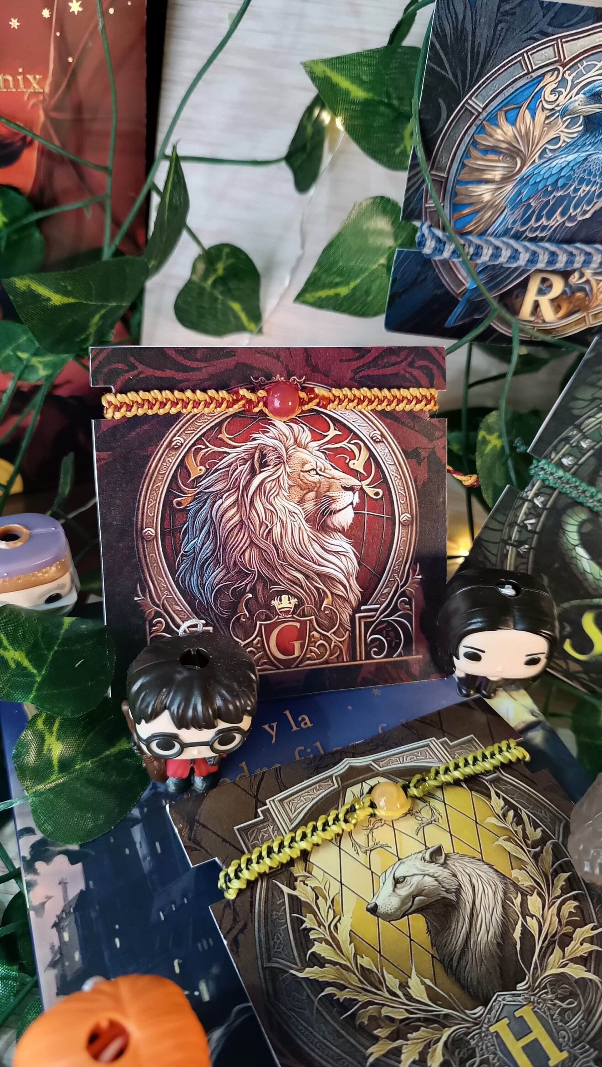 Pulseras casas de Harry Potter tejidas a mano macrame - 3